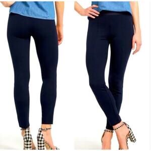 Draper James Casual Ponte Knit Skinny Pants Leggings Navy Blue S Small